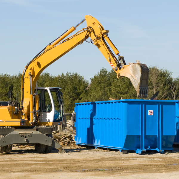 what happens if the residential dumpster is damaged or stolen during rental in West Harrison